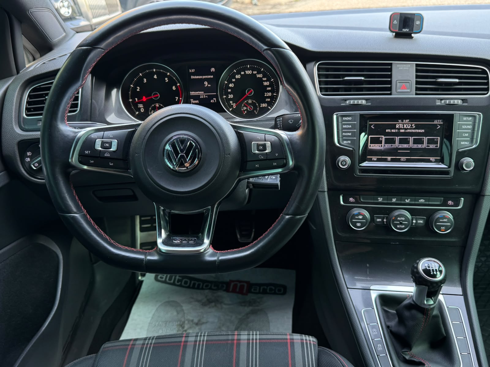 Volkswagen GOLF GTI 2.0TSI 220Cv – *SOLO 79.000KM!* – “SCARICO SPORTIVO”