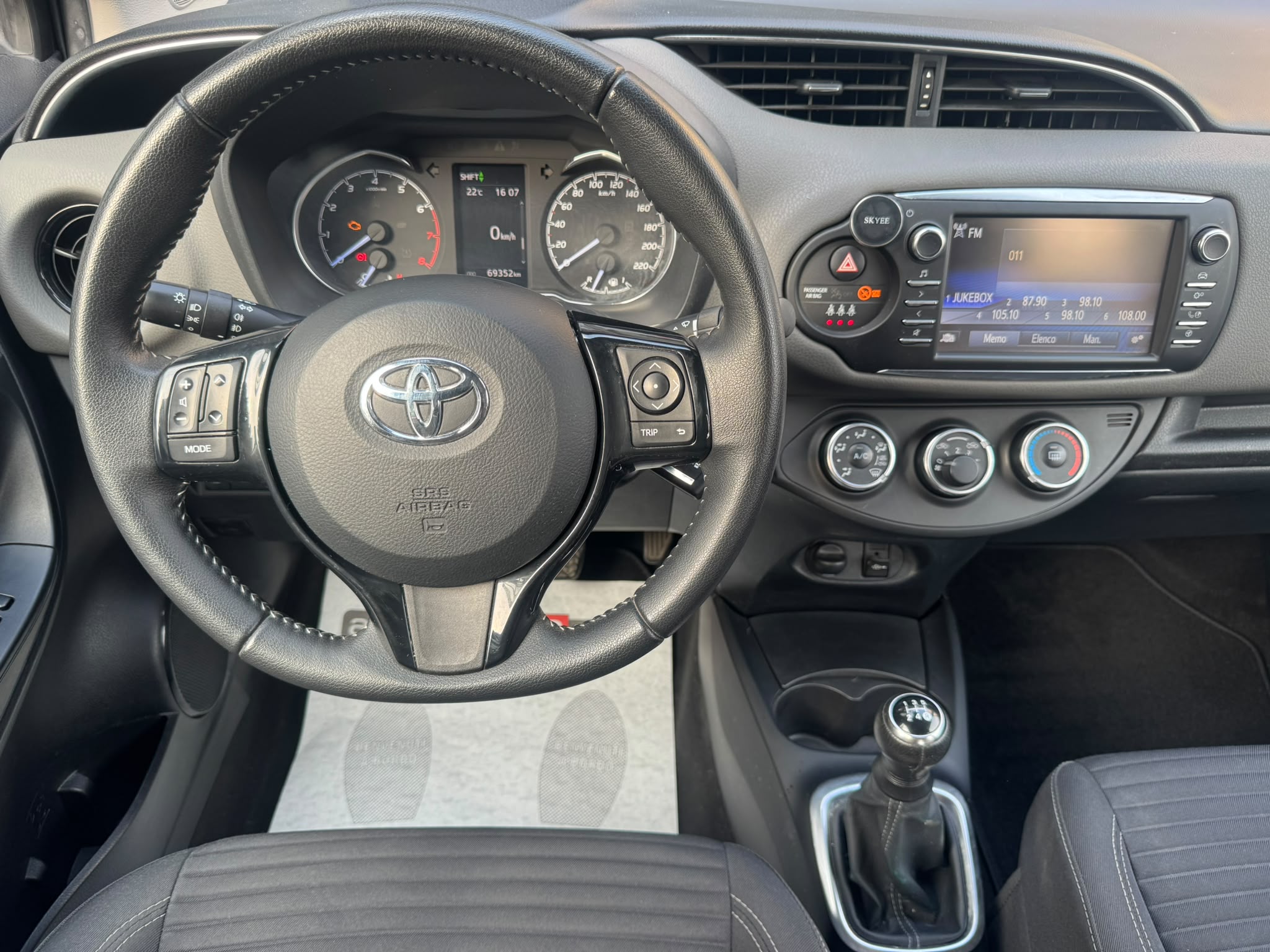 TOYOTA Yaris 1.0 72 CV 5 porte Active – 08/2019 – 69355 Km